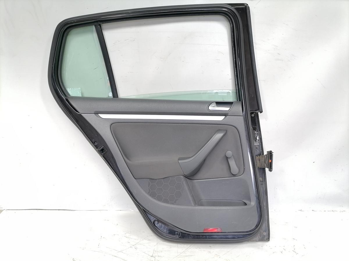 VW Golf 5 original T&uuml;r hinten links LC9Z Black Magic 5-T&uuml;rer Flie&szlig;heck Bj.2004
